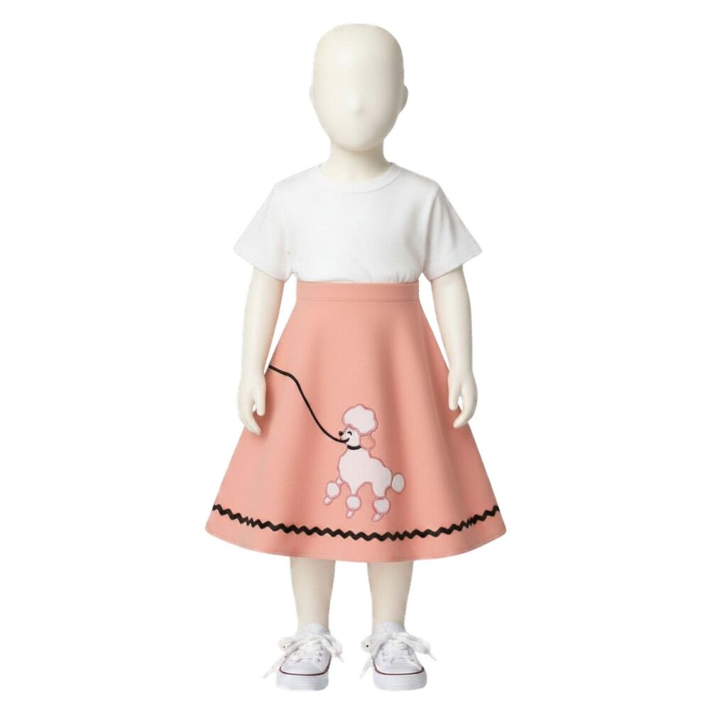 Girls Pink Poodle Costume Skirt for Halloween - Brand